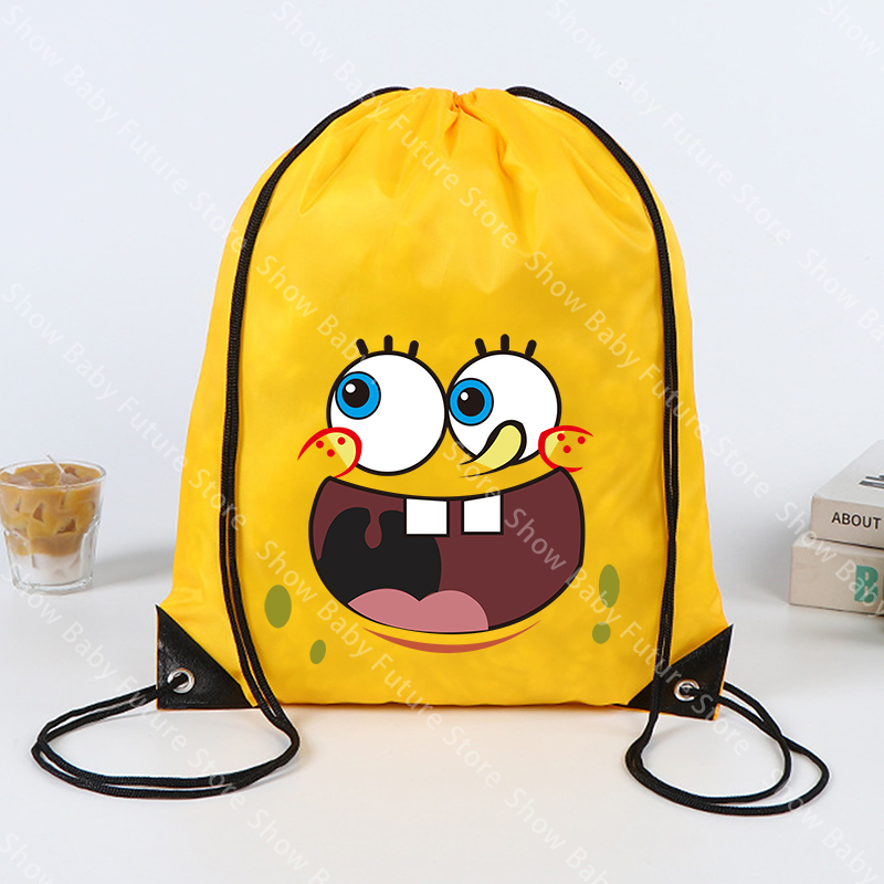 Outdoor Sport Backpack - 43x34 CM Spongebobs Borsa con coulisse