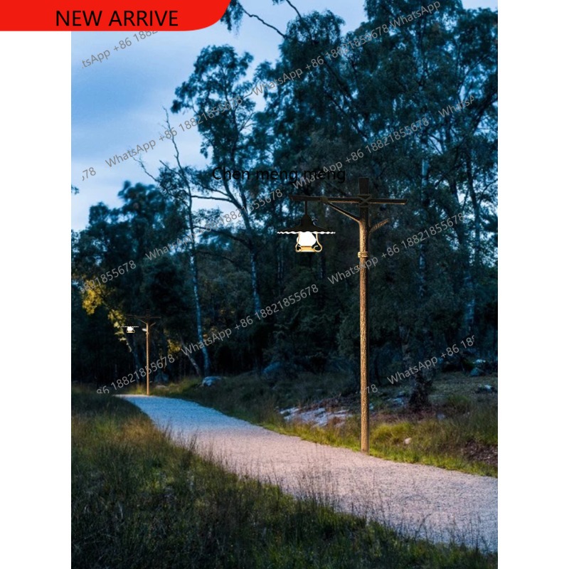 Outdoor Spotlight - Lampada solare retrò da esterno per