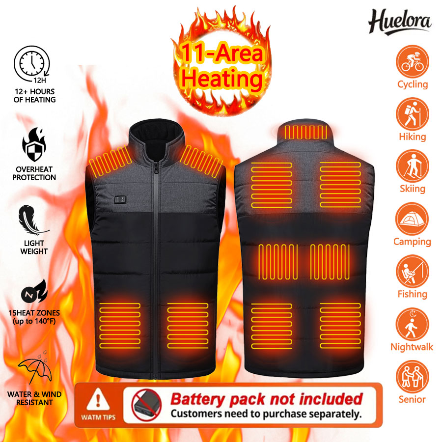 Outdoor Sport Coat - Gilet con colletto rialzato riscaldato da